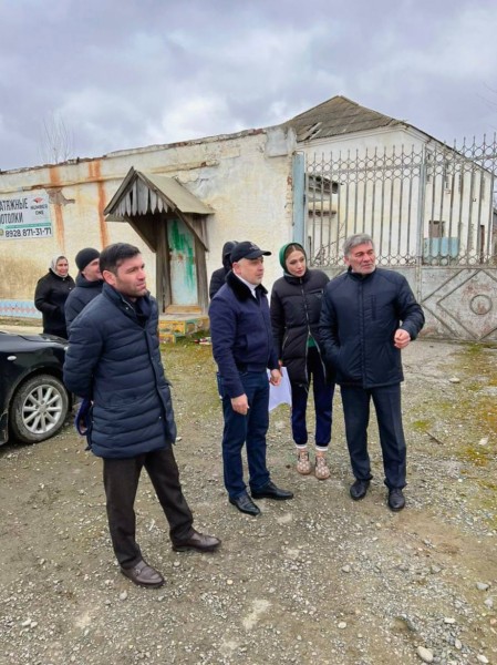Делегация Минимущества Дагестана посетила село Муцалаул Хасавюртовского района