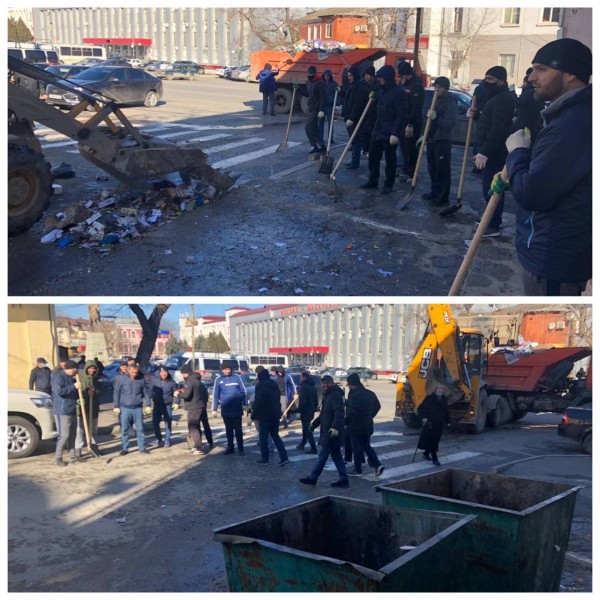 Коллектив Минимущества Дагестана принял участие в масштабном экологическом субботнике