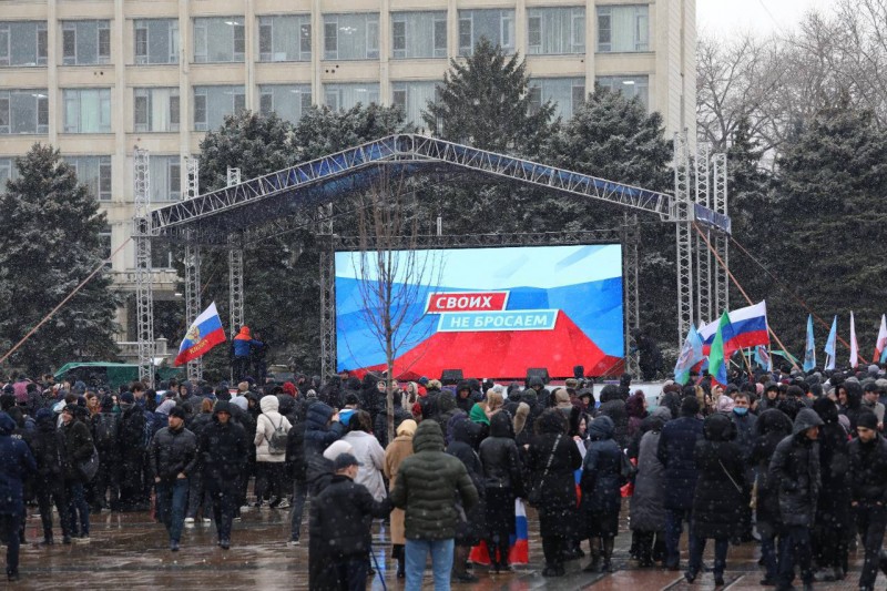 Минимущество Дагестана приняло участие в праздничном концерте-митинге