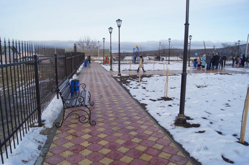 Торжественное открытие двух общественных территорий селения состоялось в Буйнакском районе