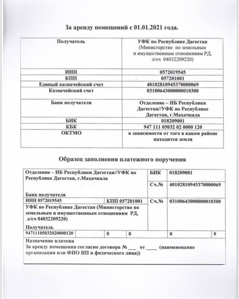 Оповещаем о необходимости погашения задолженности по договорам аренды